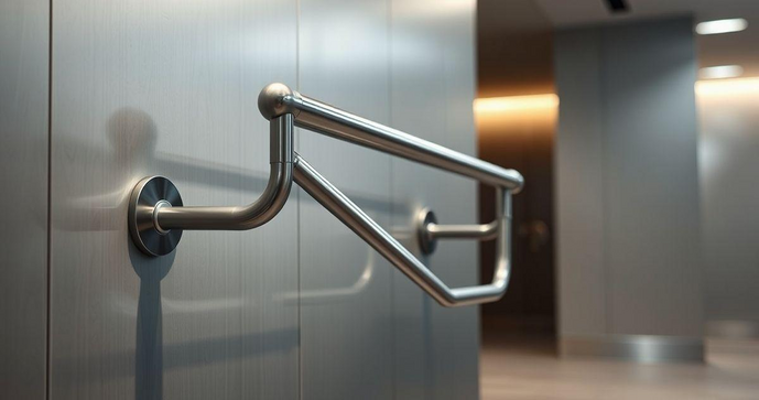 Corrimão de parede em aço inox: segurança e estilo para sua casa