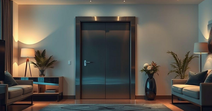 Portas de aço para sala: segurança, estilo e praticidade para seu ambiente