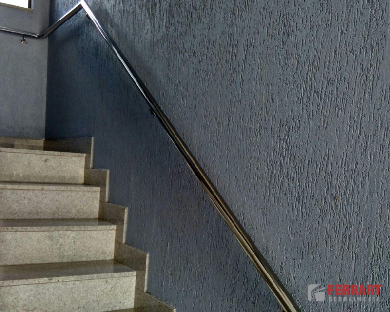 Corrimão de Parede em Aço Inox Preços Mateus Leme - Corrimão de Aço Inox para Escada