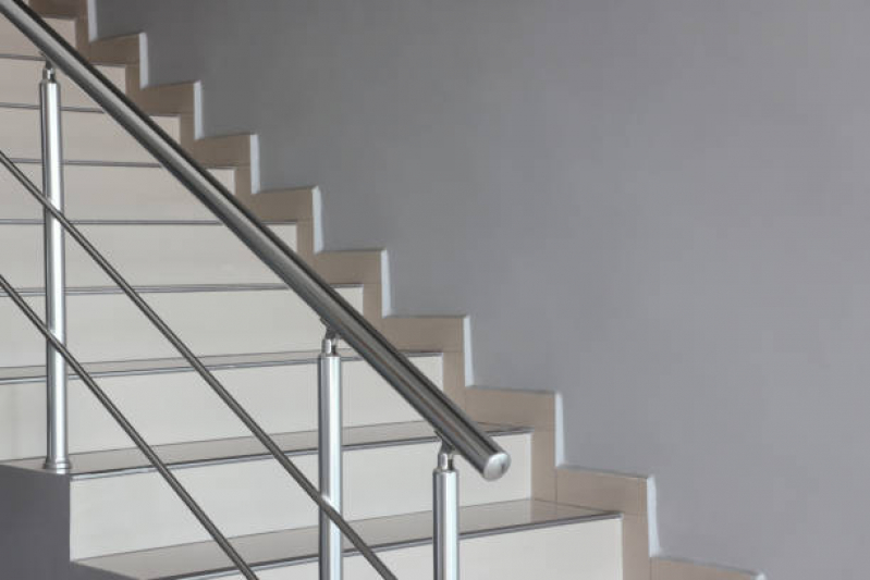 Onde Comprar Corrimão de Escada de Inox Brumadinho - Corrimão Inox para Escada Betim