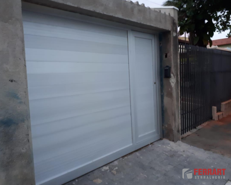 Portão de Alumínio Branco Pequeno Orçamento São José da Lapa - Portão de Alumínio para Garagem