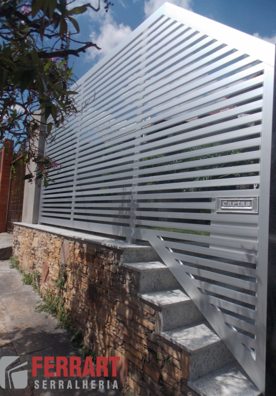 Qual o Valor de Portão em Alumínio Belo Horizonte - Portão para Garagem de Alumínio