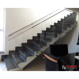 corrimão de aço inox para escada Prudente de Morais