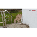 corrimão de escada em aço inox valores Taquaraçu de Minas